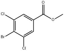 4-Bromo-3,5-dichloro-benzoic acid methyl ester, 117738-81-5, 结构式