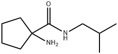 1-氨基-N-(2-甲基丙基)环戊烷-1-甲酰胺, 1178492-96-0, 结构式