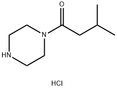 1-(3-メチルブタノイル)ピペラジン塩酸塩 化学構造式