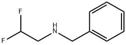 N-ベンジル-N-(2,2-ジフルオロエチル)アミン 化学構造式