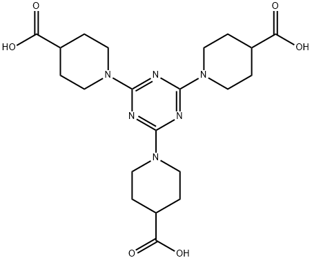 4-'哌啶羧酸,1,'1','1'-(1,'3,'5-'三嗪-'2,'4,'6-'三酰基)'-,1185157-88-3,结构式