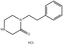 1-苯乙基哌嗪-2-酮盐酸盐, 1185360-92-2, 结构式