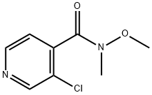 3-氯-N-甲氧基-N-甲基异烟酰胺,1187669-51-7,结构式
