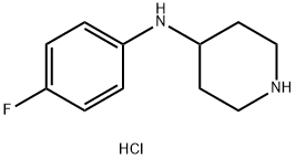 (4-氟苯基)-哌啶-4-基胺二盐酸盐 结构式