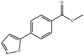 4-(5-异噁唑基)苯甲酸甲酯,1196059-61-6,结构式