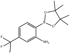 2-氨基-4-三氟甲基苯硼酸频哪醇酯, 1196972-92-5, 结构式