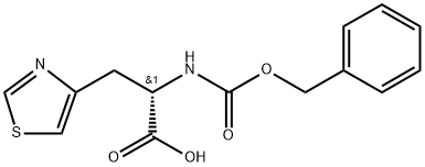 N-CBZ-L-4-噻唑基丙氨酸, 119817-29-7, 结构式