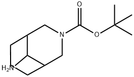 9-Amino-3-aza-bicyclo[3.3.1]nonane-3-carboxylic acid tert-butyl ester Structure
