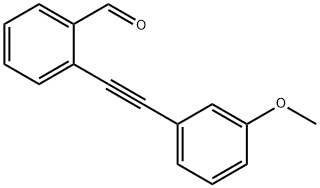 2-(3-METHOXY-PHENYLETHYNYL)-BENZALDEHYDE, 1199554-67-0, 结构式