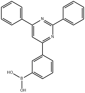 [3-(2,6-diphenyl-4-pyrimidinyl)phenyl]boronic acid Struktur