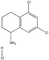 5,7-DICHLORO-1,2,3,4-TETRAHYDRO-NAPHTHALEN-1-YLAMINE HYDROCHLORIDE, 1199782-94-9, 结构式