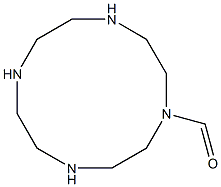 1,4,7,10-Tetraazacyclododecane-1-carboxaldehyde Structure