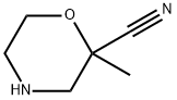 2-methylmorpholine-2-carbonitrile Structure