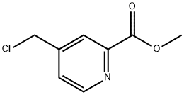 4-(クロロメチル)ピリジン-2-カルボン酸メチル 化学構造式