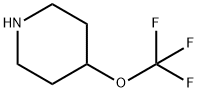 4-(トリフルオロメトキシ)ピペリジン HYDROCHLORIDE 化学構造式