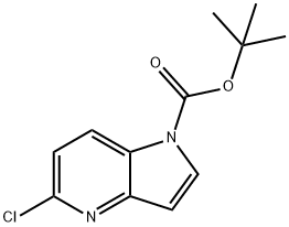 5-Chloro-pyrrolo[3,2-b]pyridine-1-carboxylic acid tert-butyl ester Structure