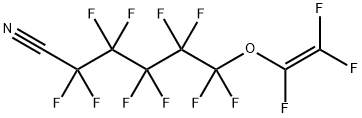 2,2,3,3,4,4,5,5,6,6-十氟-6-[(1,2,2-三氟乙烯基)氧]己腈 结构式