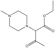 ethyl 2-(4-methylpiperazin-1-yl)-3-
oxobutanoate Structure