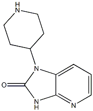 1-（哌啶-4-基）-1,3-二氢-2H-咪唑并[4,5-b]吡啶-2-酮 结构式