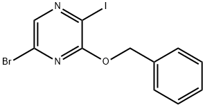 3-Benzyloxy-5-bromo-2-iodo-pyrazine Struktur