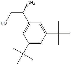(R)-2-amino-2-(3,5-di-tert-butylphenyl)ethan-1-ol 结构式