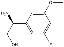 (S)-2-氨基-2-(3-氟-5-甲氧基苯基)乙-1-醇, 1212981-84-4, 结构式