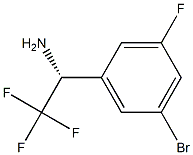 (R)-1-(3-溴-5-氟苯基)-2,2,2-三氟乙烷-1-胺, 1213454-43-3, 结构式