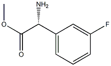 METHYL(2R)-2-AMINO-2-(3-FLUOROPHENYL)ACETATE Struktur