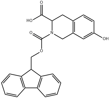 FMOC- DL-7-羟基-1,2,3,4-四氢异喹啉-3-甲酸, 1214066-60-0, 结构式