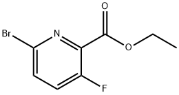 ETHYL 6-BROMO-3-FLUOROPICOLINATE 结构式
