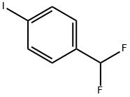 1-(ジフルオロメチル)-4-ヨードベンゼン 化学構造式