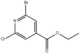 2-溴-6-氯异烟酸乙酯, 1214388-02-9, 结构式
