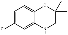 6-chloro-2,2-dimethyl-3,4-dihydro-2H-benzo[b][1,4]oxazine Struktur
