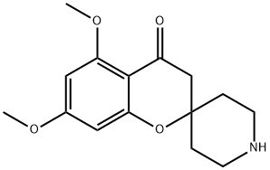 Spiro[2H-1-benzopyran-2,4'-piperidin]-4(3H)-one, 5,7-dimethoxy Struktur