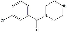1-(3-chlorobenzoyl)piperazine Structure