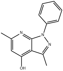 1H-Pyrazolo[3,4-b]pyridin-4-ol,3,6-dimethyl-1-phenyl- Struktur