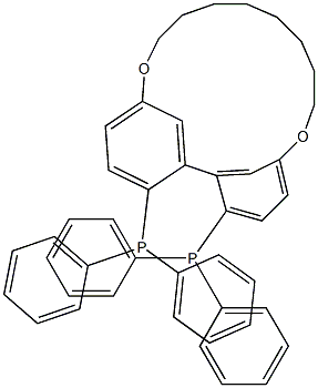 (R)-5,5'-Octamethylenedioxy-2,2'-bis(diphenylphosphino)biphenyl Struktur
