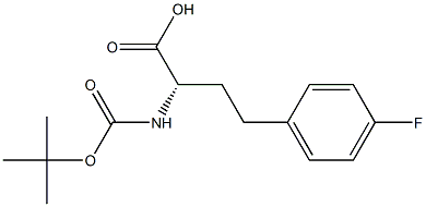 N-Boc-4-fluoro-(R)-homophenylalanine Struktur