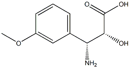(2R,3R)-3-Amino-2-hydroxy-3-(3-methoxy-phenyl)-propionic     acid Structure