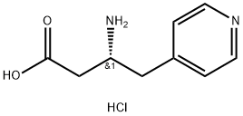 R-3-氨基-4-(4-吡啶基)丁酸盐酸盐,1217835-95-4,结构式