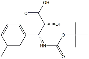 N-(Tert-Butoxy)Carbonyl (2R,3R)-3-Amino-2-hydroxy-3-m-tolylpropionic acid Struktur