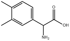 2-AMINO-2-(3,4-DIMETHYLPHENYL)ACETIC ACID, 1218069-09-0, 结构式
