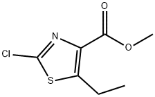 METHYL 2-CHLORO-5-ETHYLTHIAZOLE-4-CARBOXYLATE Struktur