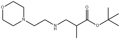 tert-butyl 2-methyl-3-{[2-(morpholin-4-yl)ethyl]amino}propanoate Struktur