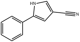 5-phenyl-1H-pyrrole-3-carbonitrile Struktur