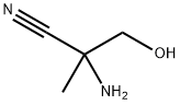 Propanenitrile, 2-amino-3-hydroxy-2-methyl- Struktur
