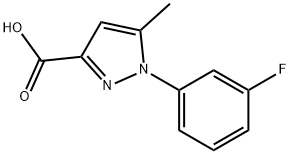 1-(3-Fluorophenyl)-5-methyl-1H-pyrazole-3-carboxylic acid Structure
