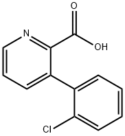 3-(2-chlorophenyl)picolinic acid Struktur