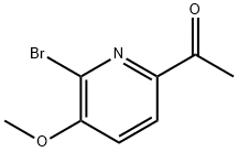 1-(6-Bromo-5-methoxy-pyridin-2-yl)-ethanone Structure