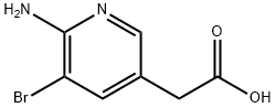 2-(6-amino-5-bromopyridin-3-yl)acetic acid Structure